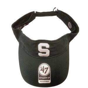 Michigan State Spartans Visor Dark Green New  Team Logo